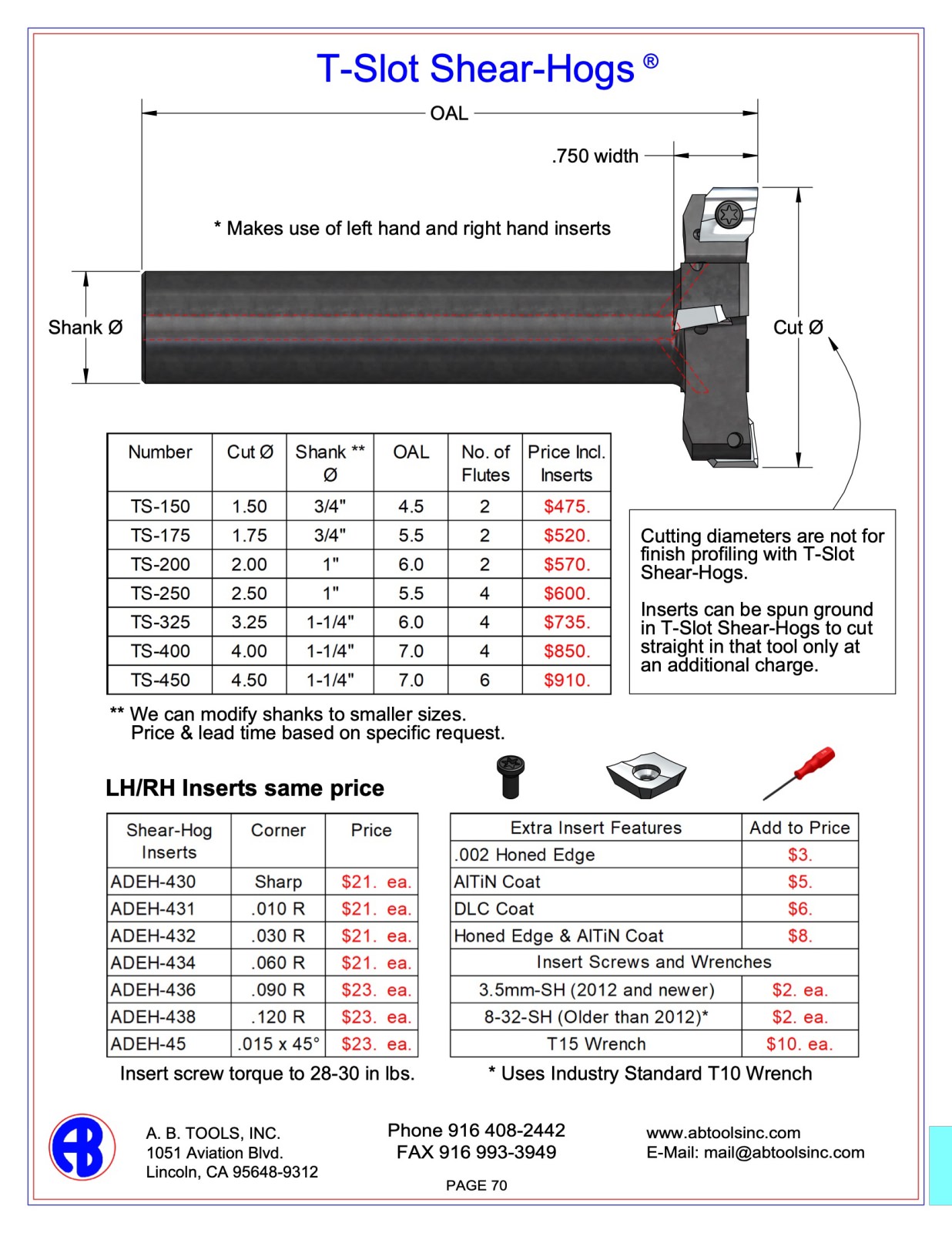 T-Slot Shear-Hogs catalog