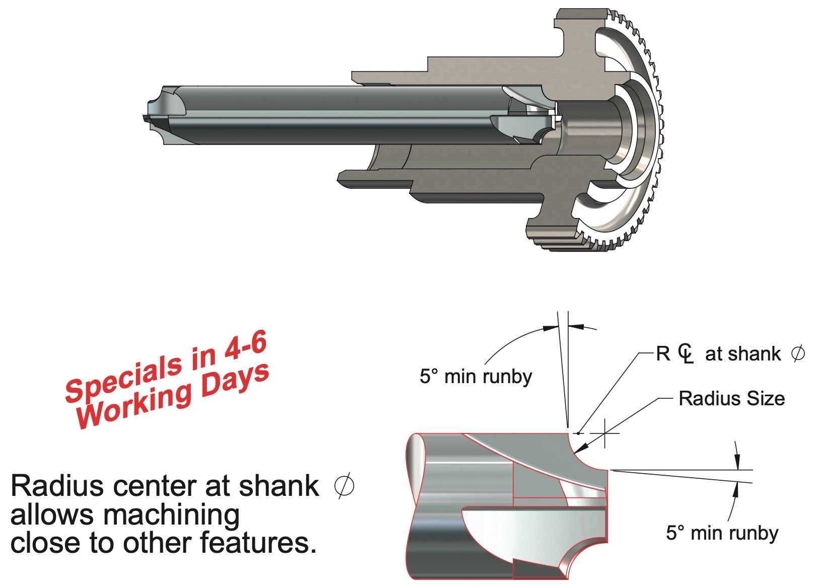 Extra Long Solid Carbide Corner Rounders 1