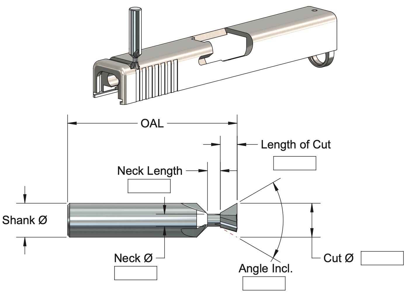 Pistol Sight Dovetail Slot Cutters 1