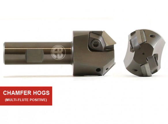 Multi-Flute Positive Rake Chamfer-Hogs