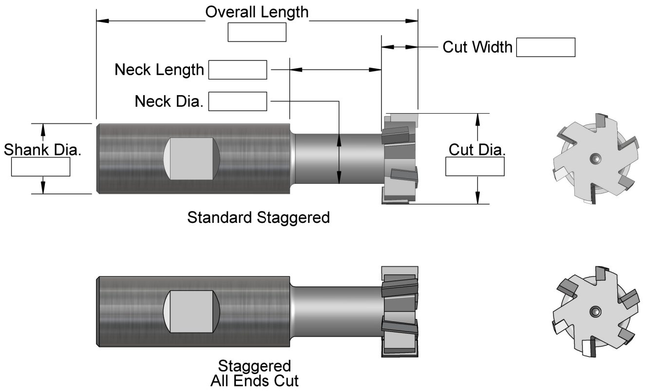 Carbide Tipped T-Slot Cutters